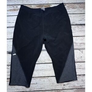 Physiclo Pro Resistance Capris‎ Running Training Wear Black Gray Women's 2XL